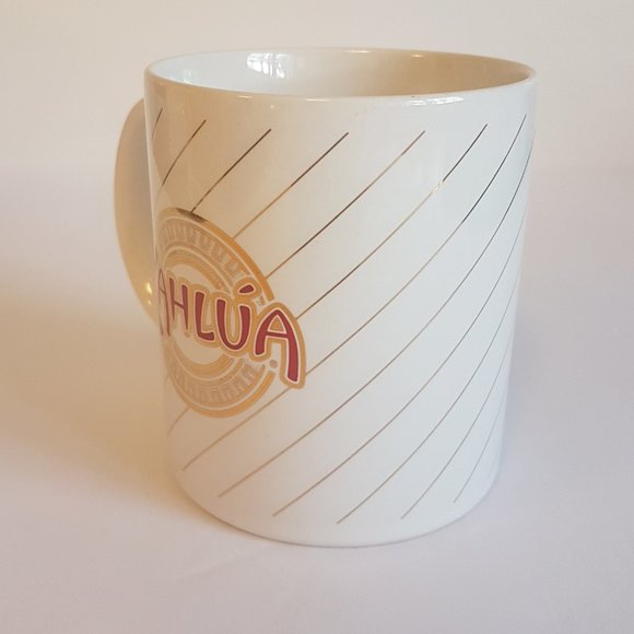 Set of 2 Vintage Kahlua Liqueur Mugs Teacups White Red Gold Kahlua Coffee Mugs - Picture 9 of 16